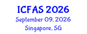 International Conference on Fisheries and Aquatic Sciences (ICFAS) September 09, 2026 - Singapore, Singapore
