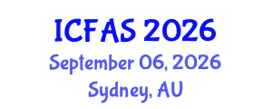 International Conference on Fisheries and Aquatic Sciences (ICFAS) September 06, 2026 - Sydney, Australia International Conference on Fisheries and Aquatic Sciences (ICFAS) September 06, 2026 - Sydney, Australia