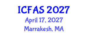 International Conference on Fisheries and Aquatic Sciences (ICFAS) April 17, 2027 - Marrakesh, Morocco International Conference on Fisheries and Aquatic Sciences (ICFAS) April 17, 2027 - Marrakesh, Morocco