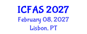 International Conference on Fisheries and Aquatic Sciences (ICFAS) February 08, 2027 - Lisbon, Portugal International Conference on Fisheries and Aquatic Sciences (ICFAS) February 08, 2027 - Lisbon, Portugal