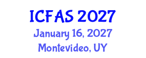 International Conference on Fisheries and Aquatic Sciences (ICFAS) January 16, 2027 - Montevideo, Uruguay International Conference on Fisheries and Aquatic Sciences (ICFAS) January 16, 2027 - Montevideo, Uruguay