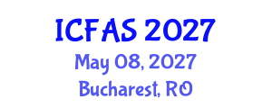 International Conference on Fisheries and Aquatic Sciences (ICFAS) May 08, 2027 - Bucharest, Romania International Conference on Fisheries and Aquatic Sciences (ICFAS) May 08, 2027 - Bucharest, Romania