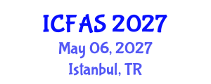 International Conference on Fisheries and Aquatic Sciences (ICFAS) May 06, 2027 - Istanbul, Turkey International Conference on Fisheries and Aquatic Sciences (ICFAS) May 06, 2027 - Istanbul, Turkey