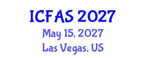 International Conference on Fisheries and Aquatic Sciences (ICFAS) May 15, 2027 - Las Vegas, United States International Conference on Fisheries and Aquatic Sciences (ICFAS) May 15, 2027 - Las Vegas, United States
