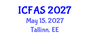 International Conference on Fisheries and Aquatic Sciences (ICFAS) May 15, 2027 - Tallinn, Estonia International Conference on Fisheries and Aquatic Sciences (ICFAS) May 15, 2027 - Tallinn, Estonia