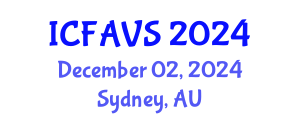 International Conference on Fisheries, Animal and Veterinary Sciences (ICFAVS) December 02, 2024 - Sydney, Australia