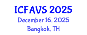 International Conference on Fisheries, Animal and Veterinary Sciences (ICFAVS) December 16, 2025 - Bangkok, Thailand