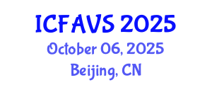 International Conference on Fisheries, Animal and Veterinary Sciences (ICFAVS) October 06, 2025 - Beijing, China
