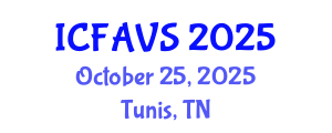 International Conference on Fisheries, Animal and Veterinary Sciences (ICFAVS) October 25, 2025 - Tunis, Tunisia