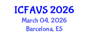 International Conference on Fisheries, Animal and Veterinary Sciences (ICFAVS) March 04, 2026 - Barcelona, Spain