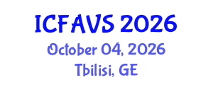 International Conference on Fisheries, Animal and Veterinary Sciences (ICFAVS) October 04, 2026 - Tbilisi, Georgia