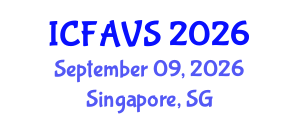 International Conference on Fisheries, Animal and Veterinary Sciences (ICFAVS) September 09, 2026 - Singapore, Singapore