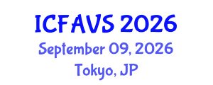 International Conference on Fisheries, Animal and Veterinary Sciences (ICFAVS) September 09, 2026 - Tokyo, Japan