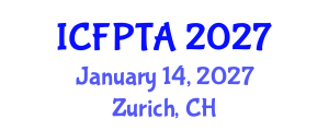 International Conference on Fixed Point Theory and its Applications (ICFPTA) January 14, 2027 - Zurich, Switzerland International Conference on Fixed Point Theory and its Applications (ICFPTA) January 14, 2027 - Zurich, Switzerland