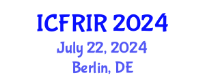 International Conference on Flood Recovery, Innovation and Response (ICFRIR) July 22, 2024 - Berlin, Germany