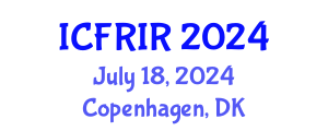 International Conference on Flood Recovery, Innovation and Response (ICFRIR) July 18, 2024 - Copenhagen, Denmark