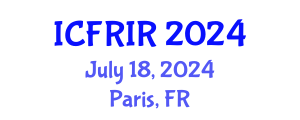 International Conference on Flood Recovery, Innovation and Response (ICFRIR) July 18, 2024 - Paris, France