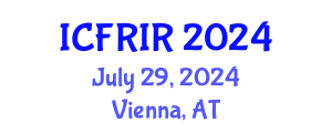 International Conference on Flood Recovery, Innovation and Response (ICFRIR) July 29, 2024 - Vienna, Austria