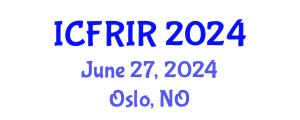 International Conference on Flood Recovery, Innovation and Response (ICFRIR) June 27, 2024 - Oslo, Norway
