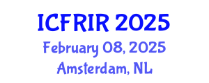 International Conference on Flood Recovery, Innovation and Response (ICFRIR) February 08, 2025 - Amsterdam, Netherlands