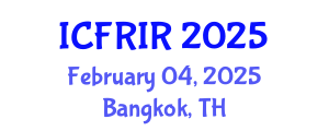 International Conference on Flood Recovery, Innovation and Response (ICFRIR) February 04, 2025 - Bangkok, Thailand