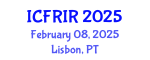 International Conference on Flood Recovery, Innovation and Response (ICFRIR) February 08, 2025 - Lisbon, Portugal