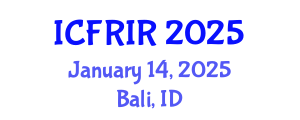 International Conference on Flood Recovery, Innovation and Response (ICFRIR) January 14, 2025 - Bali, Indonesia