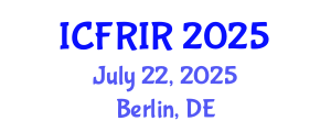 International Conference on Flood Recovery, Innovation and Response (ICFRIR) July 22, 2025 - Berlin, Germany