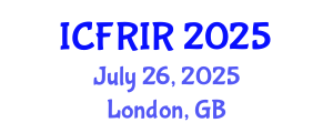 International Conference on Flood Recovery, Innovation and Response (ICFRIR) July 26, 2025 - London, United Kingdom