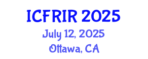 International Conference on Flood Recovery, Innovation and Response (ICFRIR) July 12, 2025 - Ottawa, Canada