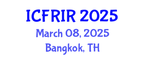 International Conference on Flood Recovery, Innovation and Response (ICFRIR) March 08, 2025 - Bangkok, Thailand