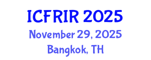 International Conference on Flood Recovery, Innovation and Response (ICFRIR) November 29, 2025 - Bangkok, Thailand