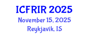 International Conference on Flood Recovery, Innovation and Response (ICFRIR) November 15, 2025 - Reykjavik, Iceland