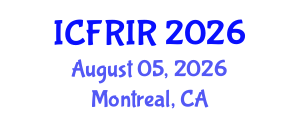 International Conference on Flood Recovery, Innovation and Response (ICFRIR) August 05, 2026 - Montreal, Canada