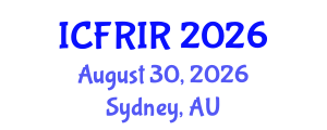 International Conference on Flood Recovery, Innovation and Response (ICFRIR) August 30, 2026 - Sydney, Australia