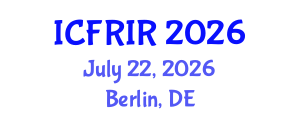 International Conference on Flood Recovery, Innovation and Response (ICFRIR) July 22, 2026 - Berlin, Germany