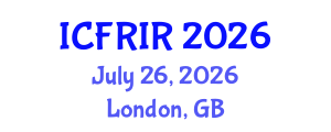 International Conference on Flood Recovery, Innovation and Response (ICFRIR) July 26, 2026 - London, United Kingdom