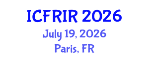 International Conference on Flood Recovery, Innovation and Response (ICFRIR) July 19, 2026 - Paris, France