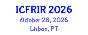 International Conference on Flood Recovery, Innovation and Response (ICFRIR) October 28, 2026 - Lisbon, Portugal