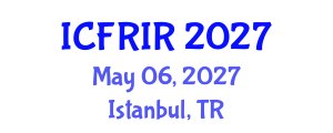 International Conference on Flood Recovery, Innovation and Response (ICFRIR) May 06, 2027 - Istanbul, Turkey International Conference on Flood Recovery, Innovation and Response (ICFRIR) May 06, 2027 - Istanbul, Turkey