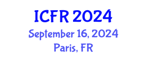 International Conference on Flood Resilience (ICFR) September 16, 2024 - Paris, France