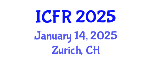 International Conference on Flood Resilience (ICFR) January 14, 2025 - Zurich, Switzerland