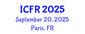 International Conference on Flood Resilience (ICFR) September 20, 2025 - Paris, France