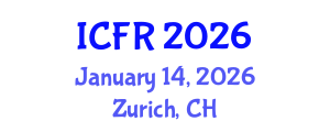 International Conference on Flood Resilience (ICFR) January 14, 2026 - Zurich, Switzerland