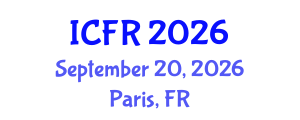 International Conference on Flood Resilience (ICFR) September 20, 2026 - Paris, France