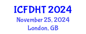 International Conference on Fluid Dynamics and Heat Transfer (ICFDHT) November 25, 2024 - London, United Kingdom