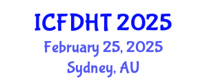 International Conference on Fluid Dynamics and Heat Transfer (ICFDHT) February 25, 2025 - Sydney, Australia