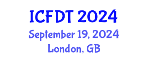 International Conference on Fluid Dynamics and Thermodynamics (ICFDT) September 19, 2024 - London, United Kingdom