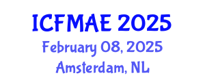 International Conference on Fluid Mechanics and Aerodynamic Engineering (ICFMAE) February 08, 2025 - Amsterdam, Netherlands