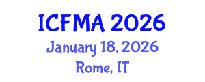 International Conference on Fluid Mechanics and Applications (ICFMA) January 18, 2026 - Rome, Italy